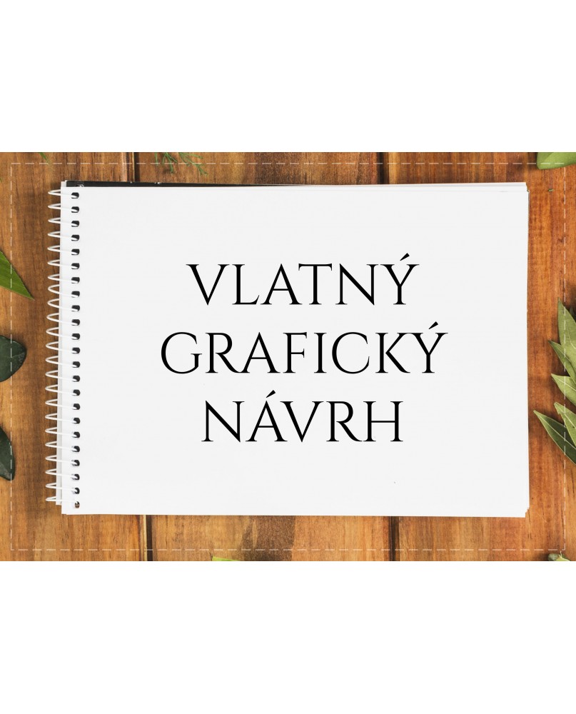 Svadobná kniha hostí - vlastný grafický návrch / návrh na mieru